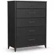 Waterfall Deep Ebony 5 Drawer Chest