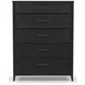 Waterfall Deep Ebony 5 Drawer Chest