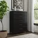Waterfall Deep Ebony 5 Drawer Chest