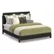 Waterfall Dark Brown and Deep Ebony King Panel Bed