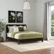Waterfall Dark Brown and Deep Ebony King Panel Bed