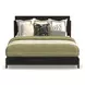 Waterfall Dark Brown and Deep Ebony King Panel Bed