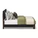Waterfall Dark Brown and Deep Ebony King Panel Bed