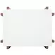 Lincoln White and Walnut Rectangular Stone Top End Table