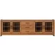 Lincoln Warm Walnut 92" TV Stand with USB Charging