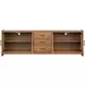 Lincoln Warm Walnut 92" TV Stand with USB Charging