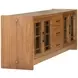 Lincoln Warm Walnut 92" TV Stand with USB Charging