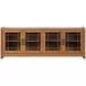 Lincoln Warm Walnut 76" TV Stand with USB Charging