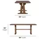 Lincoln Walnut 84" Rectangular Dining Table