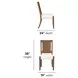 Lincoln Cream Performance Fabric Upholstered Dining Chair Set of 2