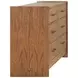 Lincoln Warm Walnut and Rich Brown Upholstered Platform Bedroom Set