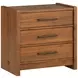Lincoln Warm Walnut and Rich Brown Upholstered Platform Bedroom Set