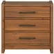 Lincoln Warm Walnut and Rich Brown Upholstered Platform Bedroom Set