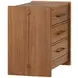 Lincoln Warm Walnut and Rich Brown Upholstered Platform Bedroom Set