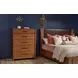Lincoln Warm Walnut 5 Drawer Chest