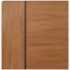 Lincoln Warm Walnut King Platform Bed with USB Charging and LED