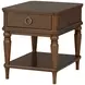 Bellevue Whiskey Brown Rectangular End Table