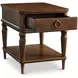Bellevue Whiskey Brown Rectangular End Table