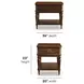 Bellevue Whiskey Brown Rectangular End Table