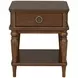 Bellevue Whiskey Brown Round Occasional Table Set with Casters
