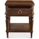 Bellevue Whiskey Brown Round Occasional Table Set with Casters