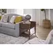 Bellevue Whiskey Brown Rectangular End Table