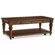 Bellevue Whiskey Brown Rectangular Coffee Table with Casters