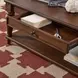 Bellevue Whiskey Brown Rectangular Coffee Table with Casters
