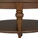 Bellevue Whiskey Brown Round Coffee Table with Casters