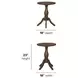 Bellevue Whiskey Brown Round Chairside Table