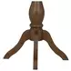Bellevue Whiskey Brown Round Chairside Table