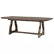 Bellevue Whiskey Brown 104" Extendable Rectangular Dining Table