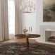 Bellevue Whiskey Brown Round Dining Room Set