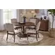 Bellevue Whiskey Brown Round Dining Room Set