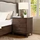 Bellevue Whiskey Brown 3 Drawer Nightstand with USB Charging