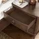 Bellevue Whiskey Brown 3 Drawer Nightstand with USB Charging