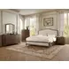 Bellevue Whiskey Brown 3 Drawer Nightstand with USB Charging