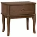 Bellevue Whiskey Brown 1 Drawer Open Nightstand with USB Charging