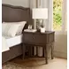 Bellevue Whiskey Brown 1 Drawer Open Nightstand with USB Charging