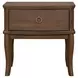 Bellevue Whiskey Brown 1 Drawer Open Nightstand with USB Charging