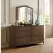 Bellevue Whiskey Brown Rectangular Dresser Mirror