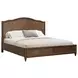 Bellevue Whiskey Brown King Platform Bed