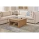 Normandy Warm Driftwood Square Coffee Table