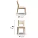 Normandy Cream Performance Fabric Upholstered Dining Chair Set of 2