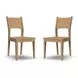 Normandy Warm Driftwood Dining Chair Set of 2