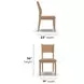 Normandy Warm Driftwood Dining Chair Set of 2