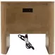 Normandy Warm Driftwood 2 Drawer Nightstand with USB Charging