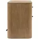 Normandy Warm Driftwood 2 Drawer Nightstand with USB Charging