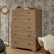 Normandy Warm Driftwood 5 Drawer Chest