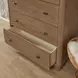Normandy Warm Driftwood 5 Drawer Chest